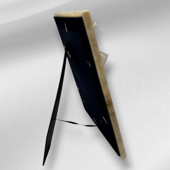 Scali Alabastro Italian Alabaster Picture Frame 8x10 White Beige Handcrafted - Picture 5 of 7